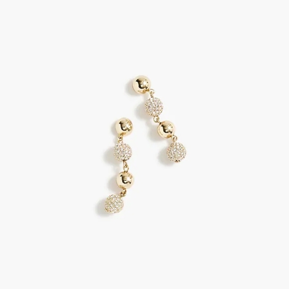 J. Crew Gold Drop Bauble Earrings - Picture 1 of 4